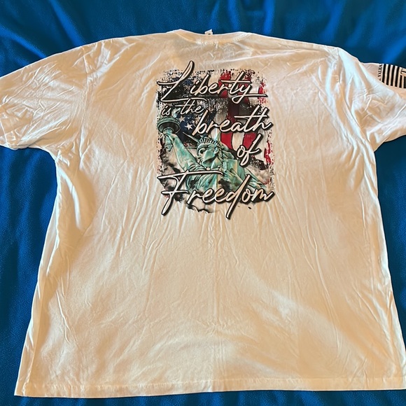 Til Valhalla Project Apparel Company (TVP), 4X Large, White, 9/11, T-Shirt. - Picture 5 of 5